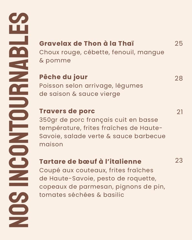 Restaurant Buvette le Chalet de la Brune - Menu Image 1