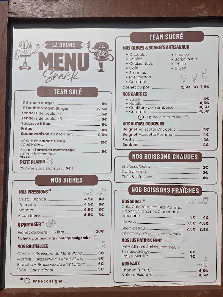 Restaurant Buvette le Chalet de la Brune - Menu Image 4